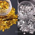 【Beauty Code】Gold Silver Glitter Nail Sticker Transfer Flake Full Cover Weed Leaf  Decal Decor Decoration Manicure. 