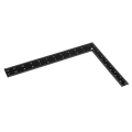 2X Teacher 0-30cm 0-20cm Measuring Range L Shaped Design Square Ruler Black. 