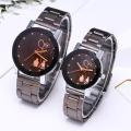 Pack Of 2 - Stainless Steel Analog Couple Watches. 