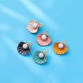 St.kunkka 10pcs/bag Alloy Dripping Pearl Shell Charm Pendant For DIY Bracelets Necklaces Jewelry Accessories Making. 