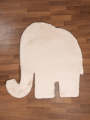 Nayyer Carpets - Beige Elephant Shape Rug. 