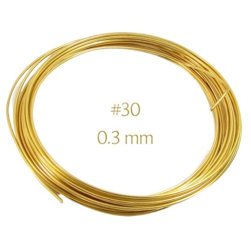 (70 meters) Golden brass wire 30 gauge (0.3 mm) 50 grams for flower crafting and artificial jewellery making bangles bracelets earrings