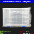 G200 F200 Multi-Functional Plastic Tool Box – Durable Organizer with Adjustable Compartments for Tools, Stationery, and Electronic Parts by Electrica. 