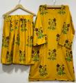 SUMMER COLLECTION NEW ARTICLE SHIRT WITH SHARARA 2 PCS DESIGN FOR GIRLS AND WOMEN IN PREMIUM QUALITY. 