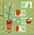 Dancing Cactus Plush Toy - Educational, Talking & Singing Electronic Pet for Babies. 