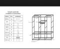 3 Door fancy and portable closet wardrobe storage organizer with shelves for multipurpose No-voven Fabric storage shelf | lightweight 3 door assemble plastic portable wardrobe. 