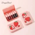 Dragon Ranee Pack of 6 Mini Lip & Cheek Stain Strawberry Lip Tint Set. 