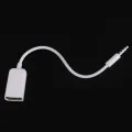 USB Female to AUX 3.5mm Male Jack Plug Audio Converter Adapter Data Cable. 
