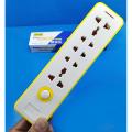 DreamsMart Heavy Power Extension Board EU/US/UK OPK LW-173 AC 250V/13A flexible spring fitted 5 sockets extension board (Without Cable). 