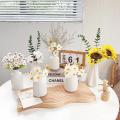 ins style ceramic small vase mini poppy artificial flower living room bedroom retro flowers dried flower decorative ornaments. 