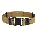 Belt Nylon Web Firm Uniform Belt Military-Belt-Outdoor-Training-Duty-Tool-Belt - Black. 