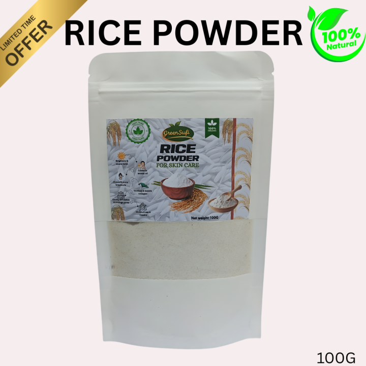 Best Organic Rice Powder (Chawal Ka Atta) 100g | Natural Skin ...