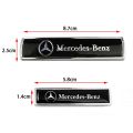 2Pieces AMG Brabus Carlsson Metal Car Side Body Sticker Auto Rear Emblem Badge Decal for Mercedes Benz W168 G500 GLA GLE（model：NO.1）. 