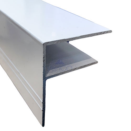 Aluminium F-Section For Polycarbonate Roofing Sheets, PAL SHEET DUCTING ACCESSORIES, (4 MTR PER LEN)