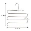 Pants Hangers S-Shape Trousers Hangers Stainless Steel Clothes Hangers Closet Space Saving for Pants Jeans Scarf Hanging. 