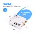 OREI Digital to Analog Audio Decoder, Convert Decode Dolby Digital Audio SPDIF/Coaxial 5.1-Channel Input to RCA L/R/3.5mm Headphone Output Converter (DA34). 