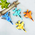 Pack Of 12 Mini Metal Fighter Jets Set For Kids | Push And Go Unbreakable Friction Powered Airplane Model Set Toys - Multicolor. 