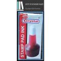 CRYSTAL Stamp Pad Ink Refill Red. 