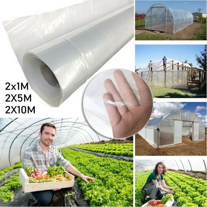 High Quality Plastic Clear Greenhouse Film Dustproof Polytunnel Transparent Film Agricultural Cultivation Hot House Cover Garden Accessories