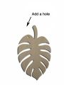 Unfinished Blank Wooden Jungle Leaf Shape Plywood Plant Cutout For Kids Painting DIY Crafts Home Decorations. 