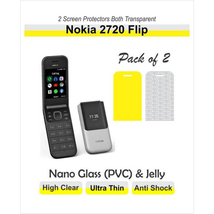 Nokia 2720 Flip - Screen Protector - 1 Nano 1 Jelly