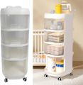 Multi-Layer Whale Storage Cart – 4 Tier Freestanding Snack Organizer. 