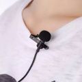 3.5 mm Clip Tie Collar Mic for Mobile Phone Speaking in Lecture Mic for PC youtuber Mic1.5m. 