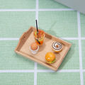 Mini Furniture High Reduction Miniature 1/12 Dollhouse Wooden Plate Model. 