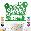 PERSONALISED Happy Birthday Cake Topper - Birthday Party Cake Topper, Birthday Decoration, Customized topper with ANY NAME, ANY AGE. 