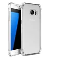 Samsung Galaxy S6 Edge Phone Case Crystal Clear Rugged Bumper Case Hybrid Flexible Cover Durable Shock Absorption Pouch For Galaxy S6Edge (Clear). 