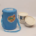 Hot and cool insulated Stainless steel and stylish Travel and picnic purpose Big 3 Containers Lunch Box  (4.5 LTR CAPACITY). 