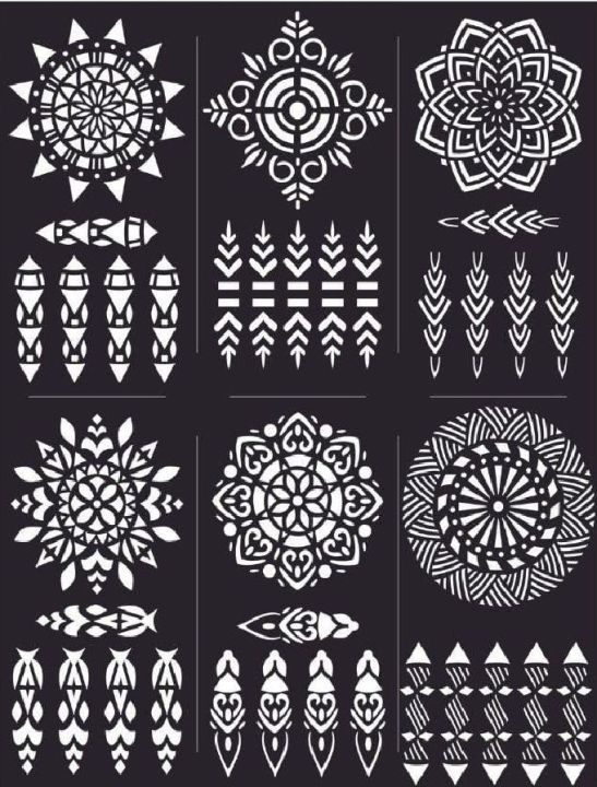 Artisan%20Mehndi%20Art%20Six%20Design%20Sheet%20%20Different%20Design%20Sticker%20Mehndi%20For%20Women,Girls%20And%20Kids%20Hand%20-%20Image%203