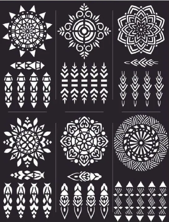 Artisan%20Mehndi%20Art%20Six%20Design%20Sheet%20%20Different%20Design%20Sticker%20Mehndi%20For%20Women,Girls%20And%20Kids%20Hand%20-%20Image%203