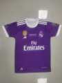 ronaldo real madrid l foot ball kit  for kid purple. 