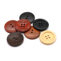 10PCS 2/4 Holes Round Wooden 10-38mm Buttons for Clothing Coat High Quality DIY Decorations Sewing Accessories 5 Colors Optional. 