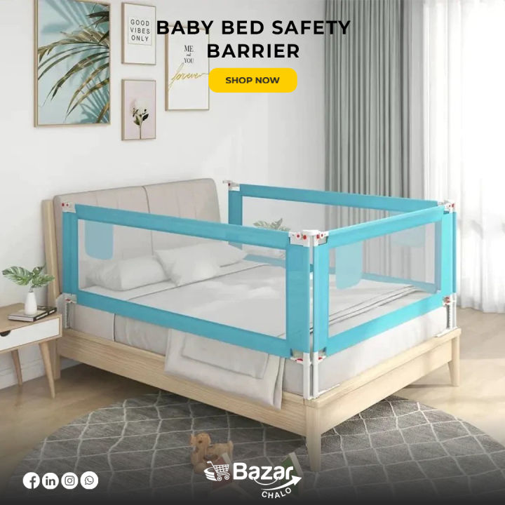 Baby Safety Bed Fence Adjustable Bed Rail Baby Bed Barrier Daraz.pk