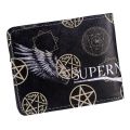 Supernatural Pentagram Wallet Mens PU Leather Credit Card Holder Wallet Bifold ID Cash. 
