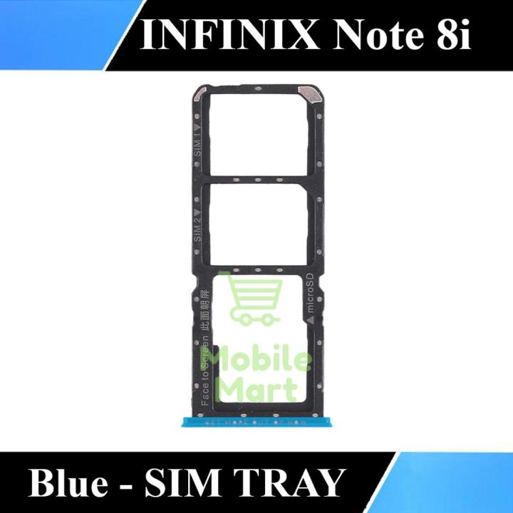 Infinix Note 8i SIM Tray Sim Jacket Sim Slot Sim Door For Infinix Note 8i - Blue