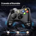 VOYEE PC Controller, Wired Controller Compatible with  Xbox 360 & Slim with Upgraded Joystick, Double Shock | Enhanced (Black). 