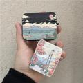 INS Korean Anime Sunset Scenery Print Earphone Case For Airpods 1 2 3 Pro Wireless Headphone Cover For Air Pods Pro2 Accessories. 