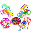 Dream Colorful Activity Sticks Building Blocks for Kids - Creative Construction STEM Toy - 100+ Stick Blocks Set for Educational Play. 