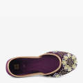 ECS Velvet Bloom Flat Khusa For Women. 