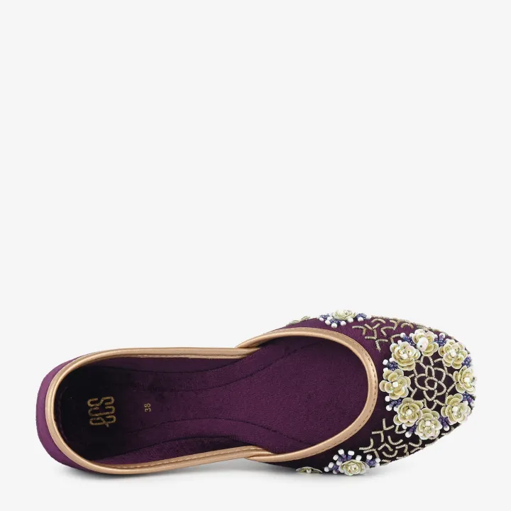 ECS%20Velvet%20Bloom%20Flat%20Khusa%20For%20Women%20-%20Image%204