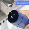 CUSTOMIZE Arabic Calligraphy Water Bottle with LED Temperature Display/Stainless Steel Smart 500ml Water Bottle/Double Wall Vacuum Insulated Leak Proof/Stay Hot Cold /Travel Modern Mug with Vacuum Thermos Flask. 