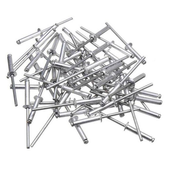 180 PCS Aluminum Blind Rivets Pop Rivets Assortment Kit 6 Sizes Fasteners Sets