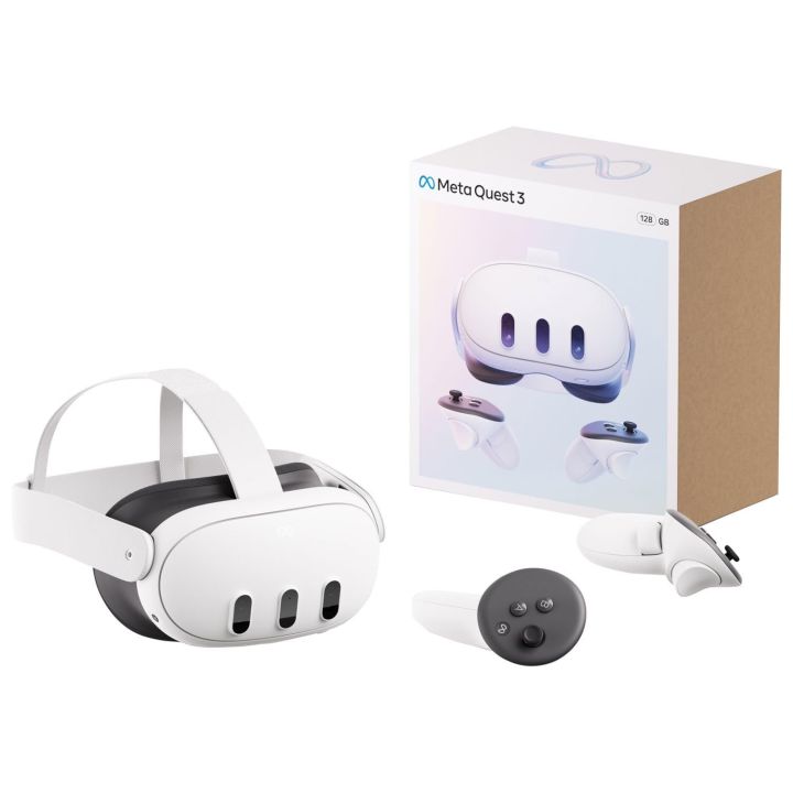 Meta Quest 3 512GB Advanced All-in-One VR Headset, Breakthrough Mixed Reality Powerful Performance Virtual-Reality Bundle with VR Controller Silicone Protective Cover Case and Accessories (Black)