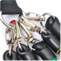 11 PCS Latex Resistance Band Set Yoga Pilates Abs Exercise Fitness Gym Workout Set With Elastic Tube, Door Anchor, Ankle Straps, And Handles For Weight Loss Or Stretch. 