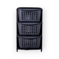 Large Vegetable basket MULTIPURPOSE DRAWERS 3  LAYERS  compartment Kitchen Rack | Grey Vegetable & Fruit Basket | Storage Stand Kitchen Counter Storage Rack Vegetable basket BPA Free Food Grade Vegetable Basket. 