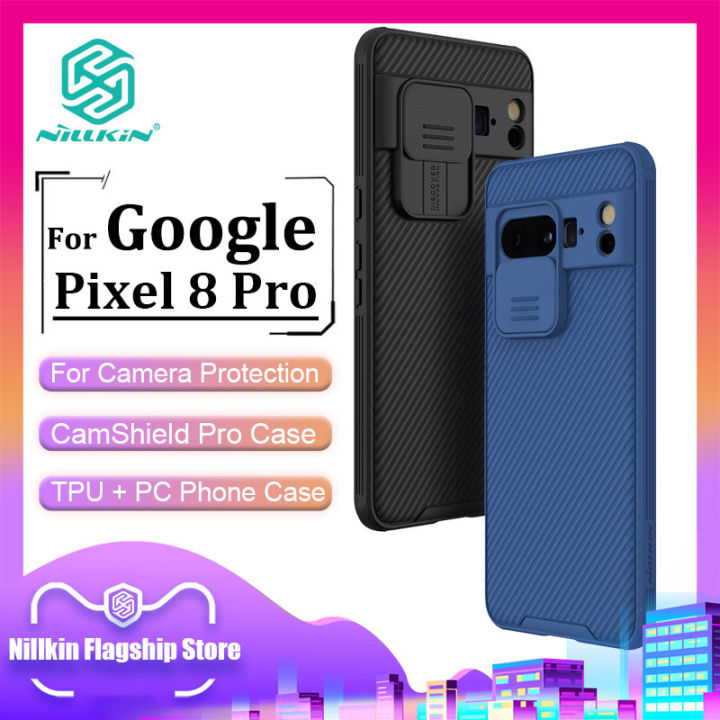 Nillkin Fashion Camera Protect Case for Google Pixel 8 Pro Phone Cases Business TPU + PC Camera Protect Shockproof Privacy Back Cover