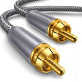 Digital RCA To RCA Male Coaxial Coax Audio Cable TV Subwoofer Cord Gold Plated High-fidelity Coaxial Coax Audio Cable 1m to 15m. 